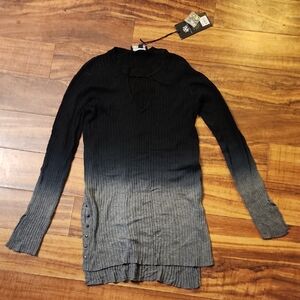 Rock & Republic Gray and Black Knitwear